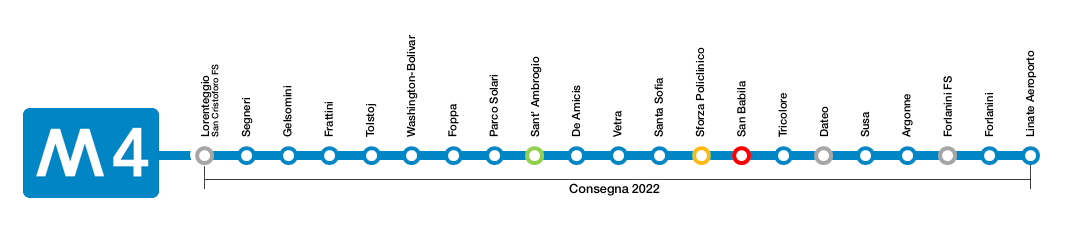 San Cristoforo e Linate saranno i capolinea della nuova M4