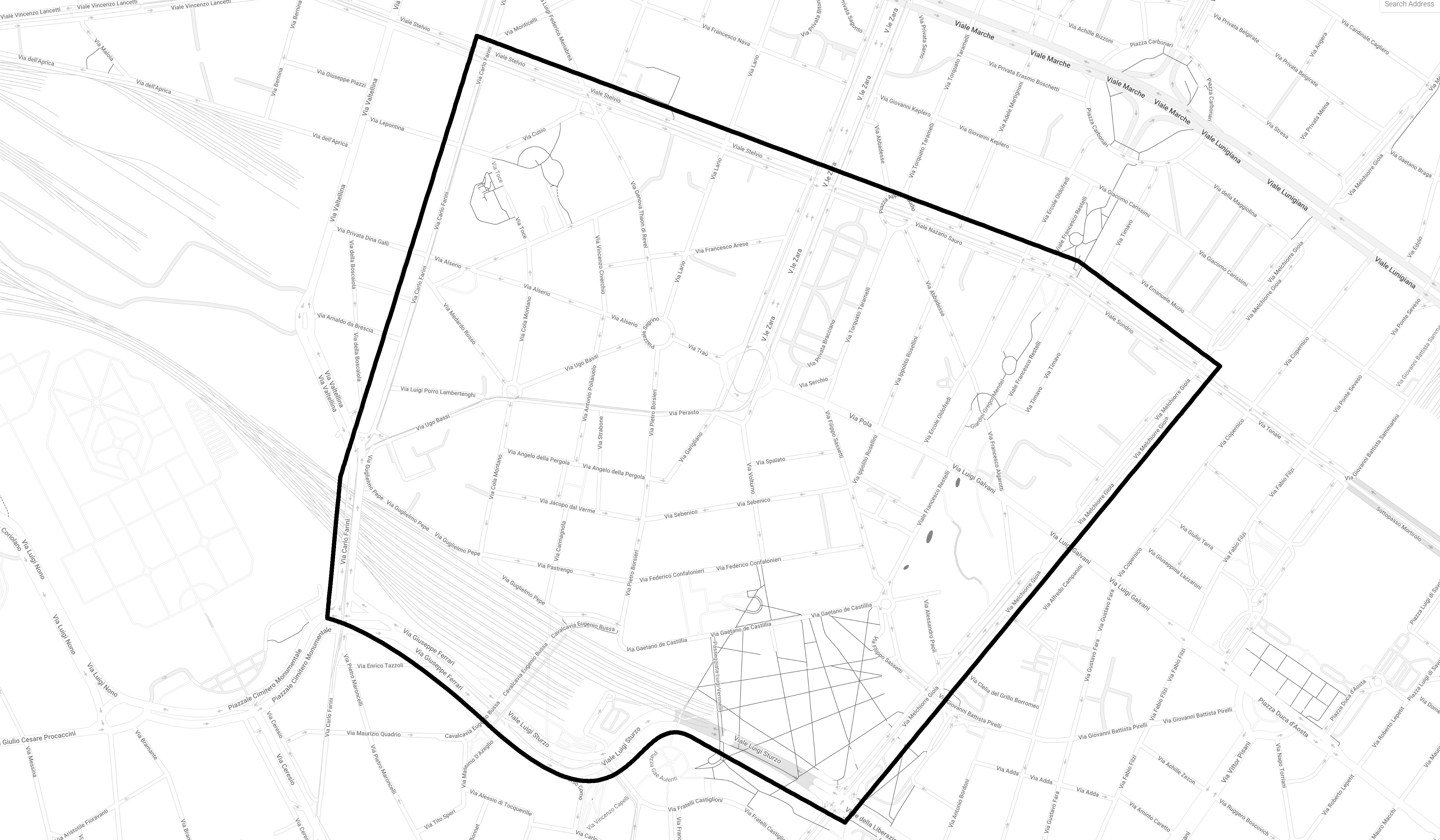 Zona Lagosta - Staz. Garibaldi